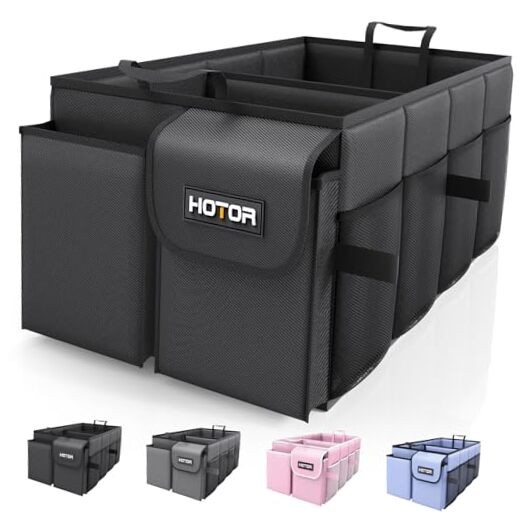 Trunk Organizer - Car Organizer, Foldable Trunk organizer for Medium Black