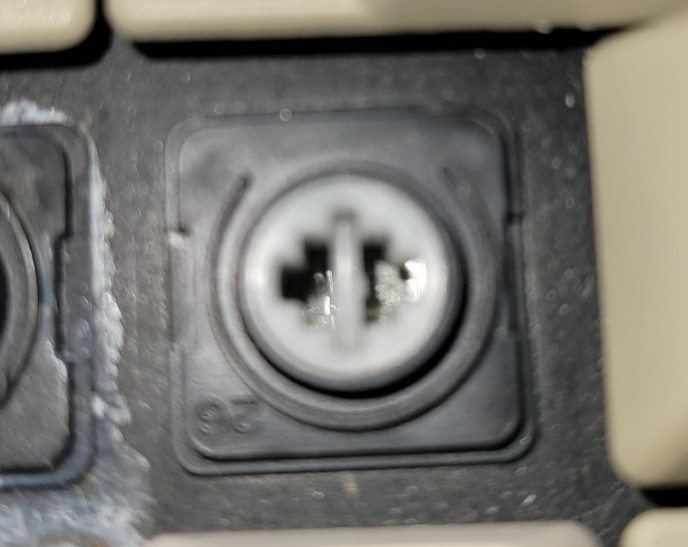 Compaq Portable and Plus Computer keycap with Spring