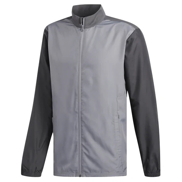 adidas Mens Full Zip Essentials Wind Jacket, Grey, Small, NEW