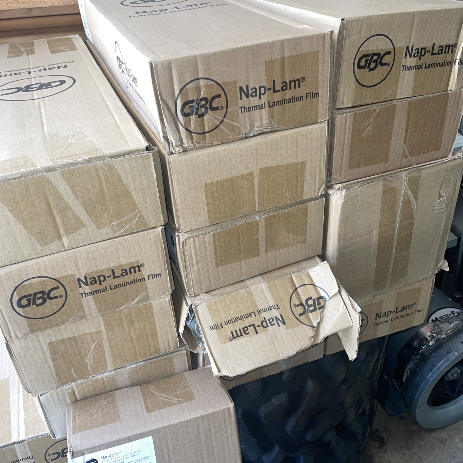 2 Rolls GBC Nap Lam I Laminating Roll Film 300004 Nap-Lam 1.5mil 25” x 500’