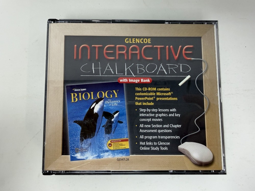 Glencoe Biology: Interactive Chalkboard PC MAC CD-ROM - Chapter 1 - 39 - 3 Discs