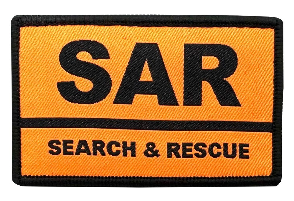 Search and Rescue SAR Patch (Hook And Loop Backed) - Mountain Air Coast Support