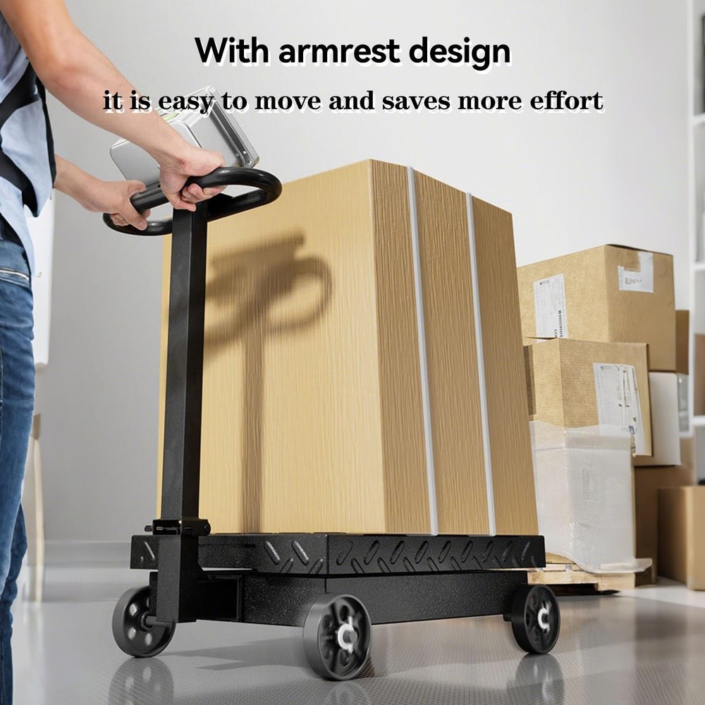 Large Platform Scale with Wheel 660 LB Floor Weight Computing Postal Scale Di...