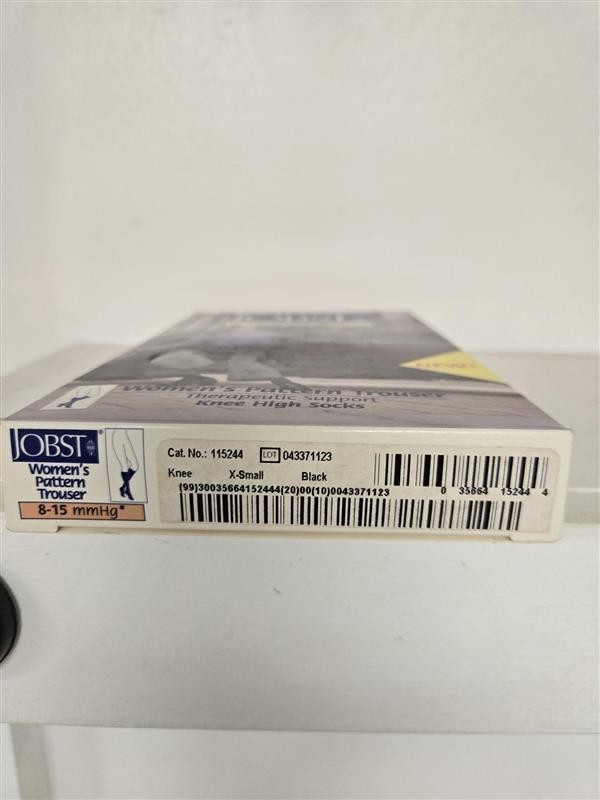 Jobst Mild Compression Knee High,Knee,Black,X-Small