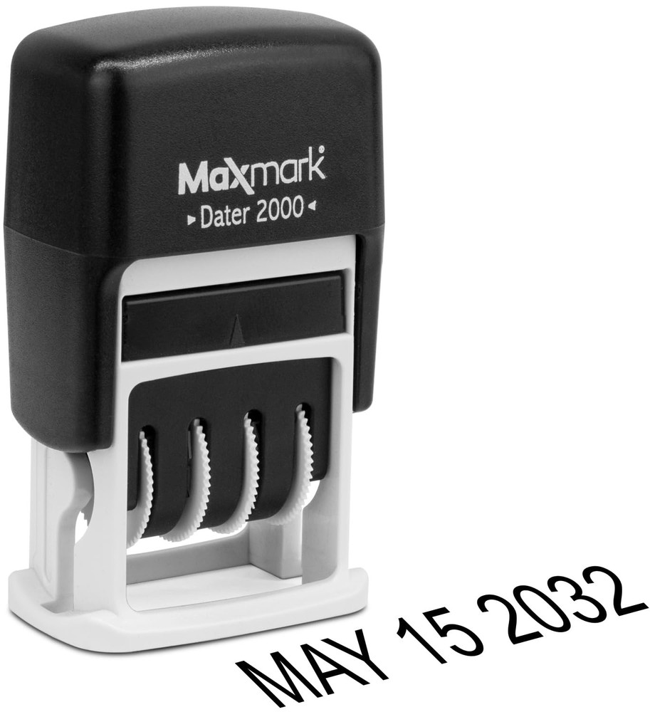 2000 Dater Self Inking Date Stamp - Black