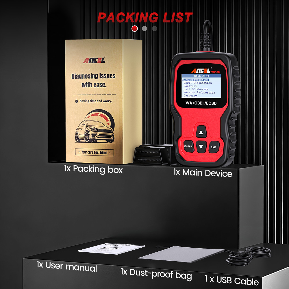 ANCEL Car ABS SRS Code Reader OBD2 Scanner All Systems Diagnostic Tool EPB Oil