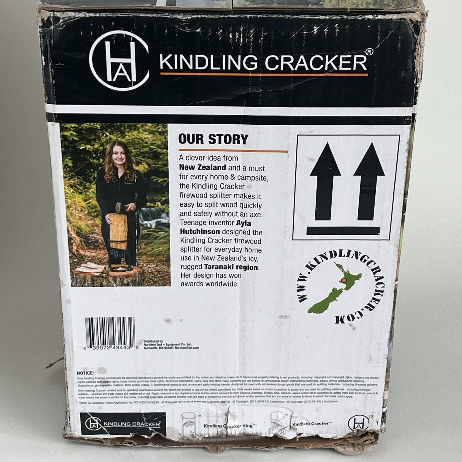 Kindling Cracker Firewood Log Splitter Cutter Black Australia NIB Camping