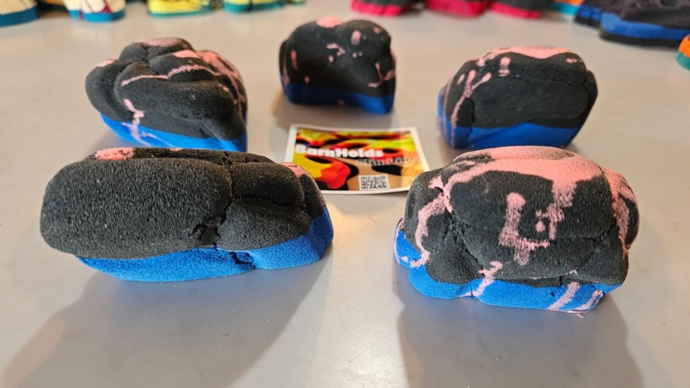 CUSTOM Rock Climbing Hold set Made to Order, Shellback Deep Jugs Unique Pour Set