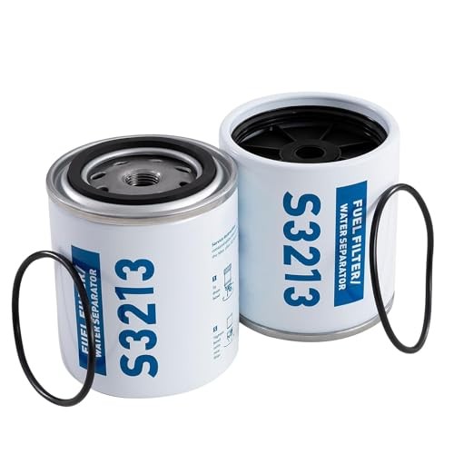 (2-Pack) S3213 10 Micron Fuel Water Separator Filter 2PCS-S3213 Filter Elements