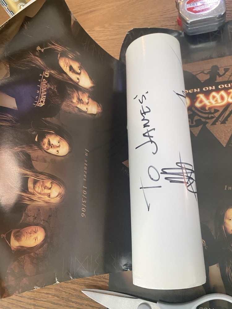 Amon Amarth WITh ODEN ON OUR SIDE 2000 2 posters one signed