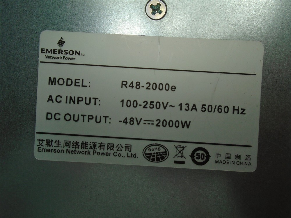 Emerson eSure rectifier R48-2000e With Free Shipping!