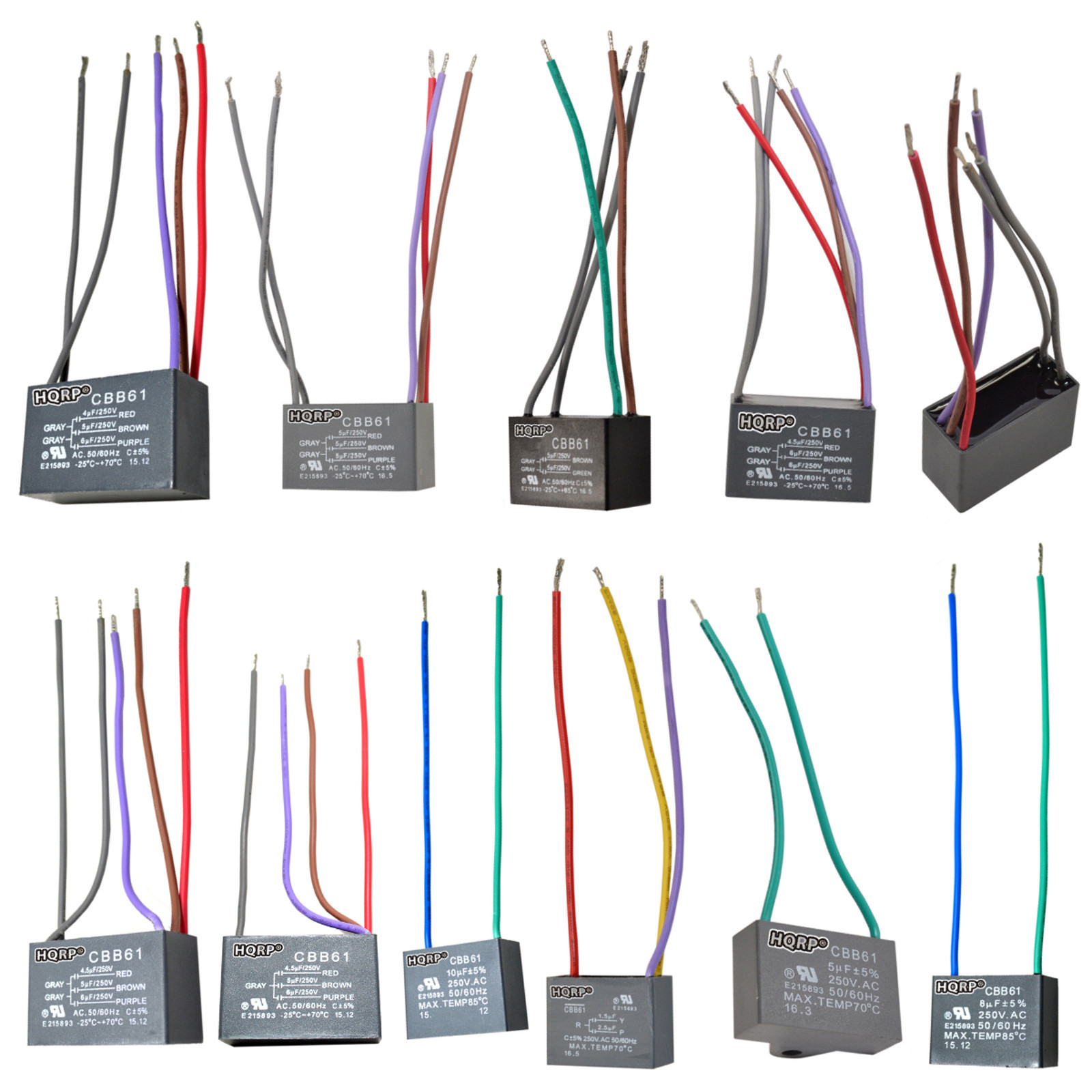 CBB61 250VAC Replacement Motor Capacitor for Hampton Bay Ceiling Fan (41 Models)