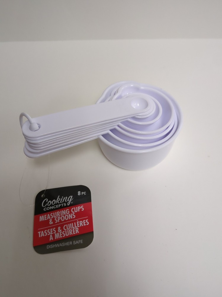 8 Piece Measuring Cups Plastic Dishwasher Safe