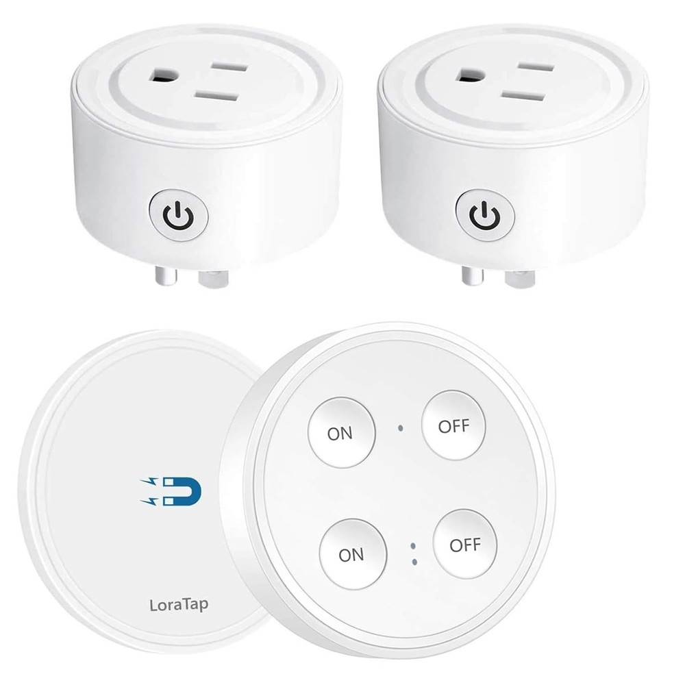 2 Pack Mini Remote Control Outlet Plug — Wireless Light Switch for Appliances