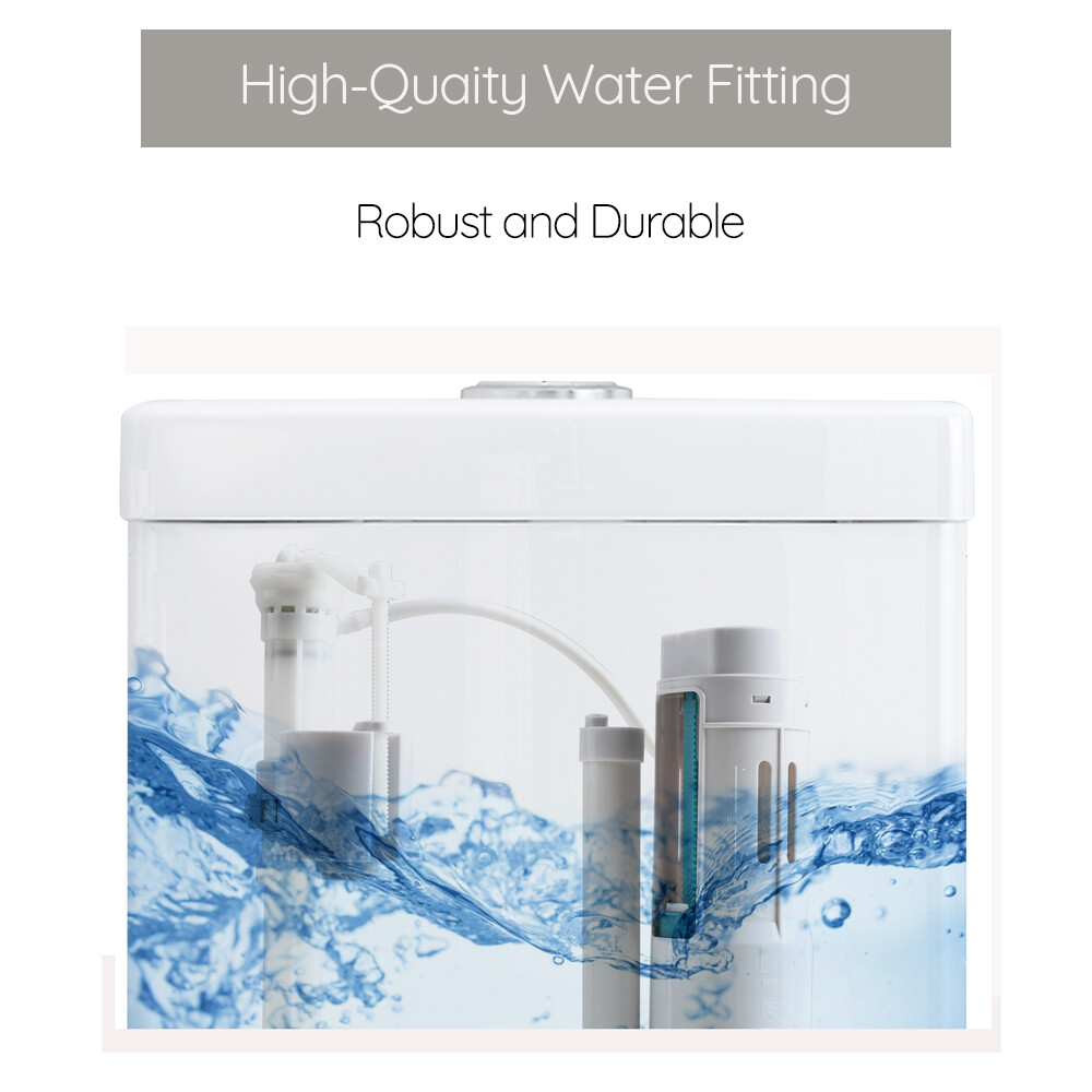 HOROW One Piece Toilet Bathroom Compact 0.8/1.28 GPF Dual Flush With Soft Seat