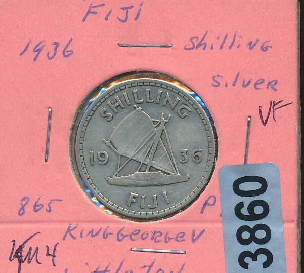 FIJI  - 1936 - SILVER - SHIP - #3860