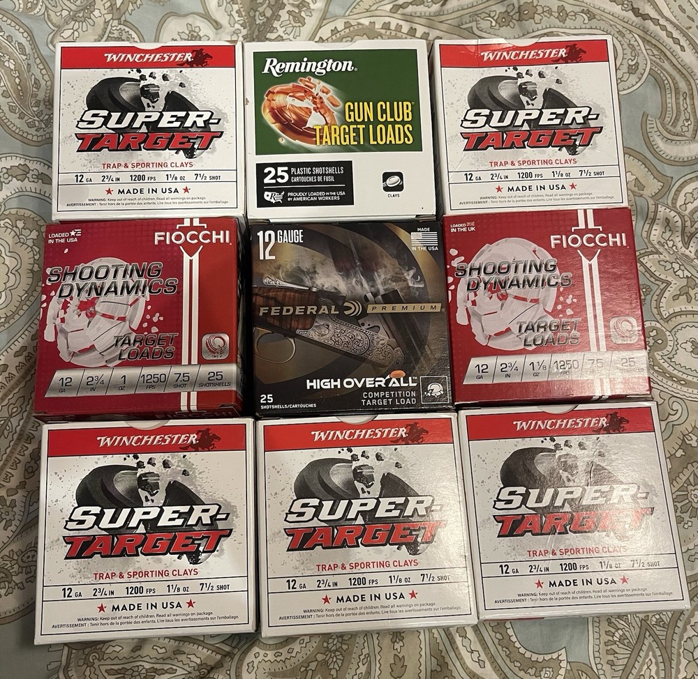 9 Empty Shotgun Shell Boxes