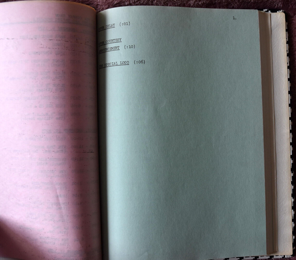 1978 The Tim Conway Show Original Script Screenplay First Draft