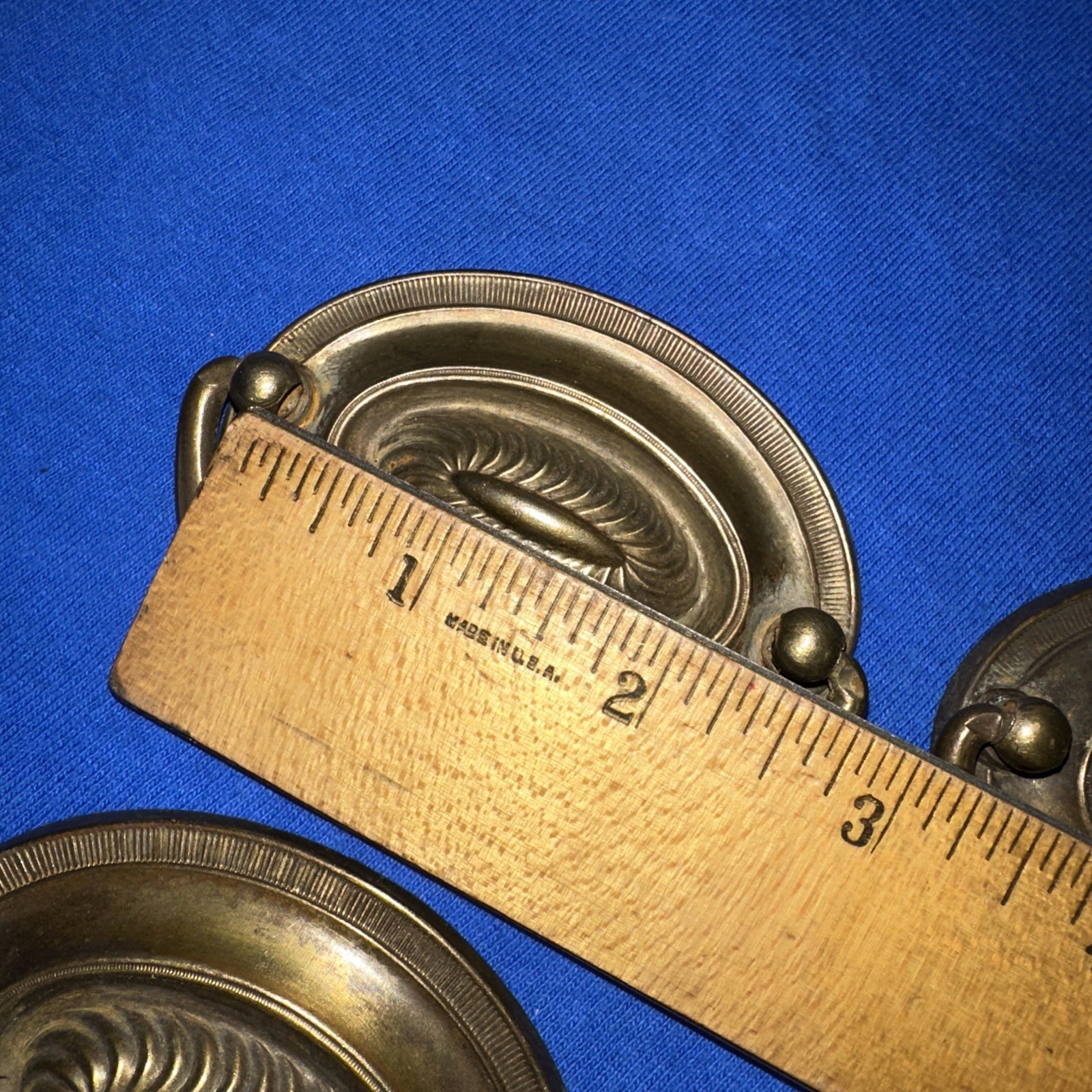 4 Vintage Drop Handle Drawer/Door Cabinet Pulls Elegant Design! 2.5 inch Hole