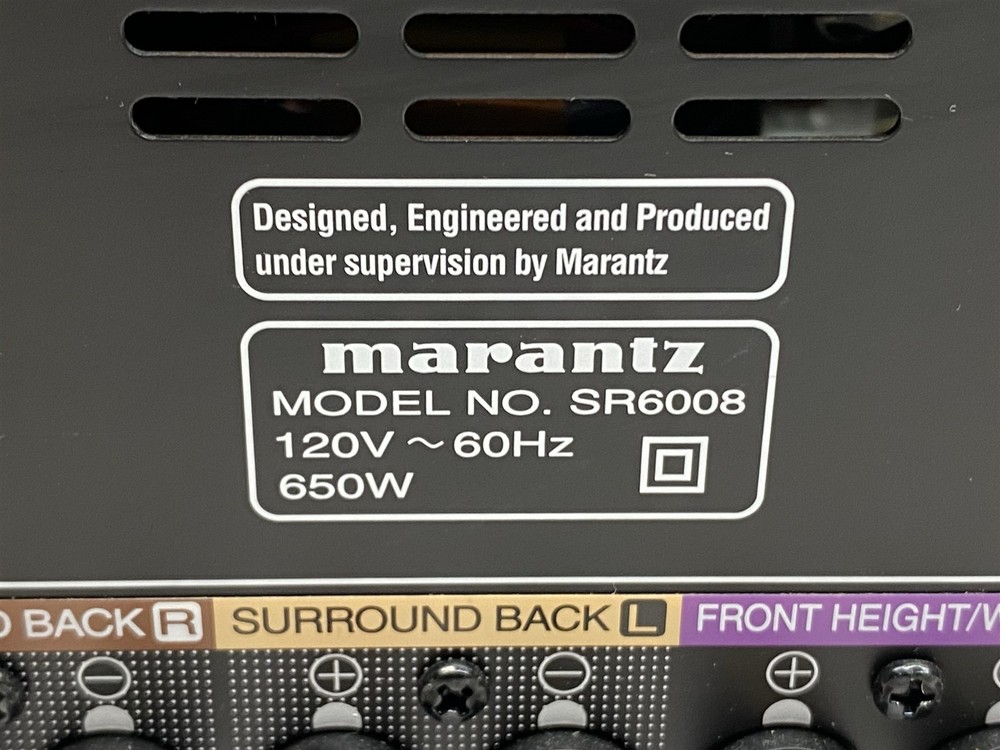 Marantz SR6008 7.2-Channel MultiZone Receiver PARTS