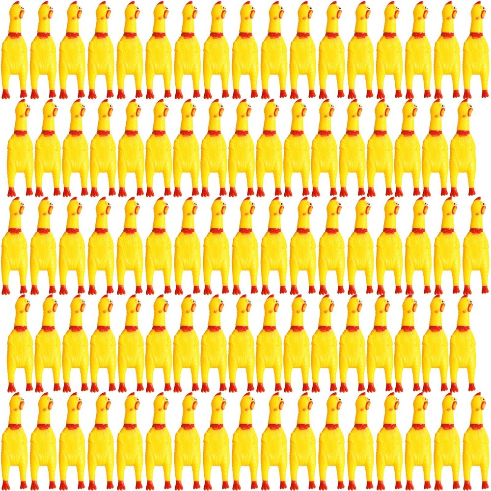 Keep Pets Entertained for Hours - 150 Squeaky Rubber Chickens