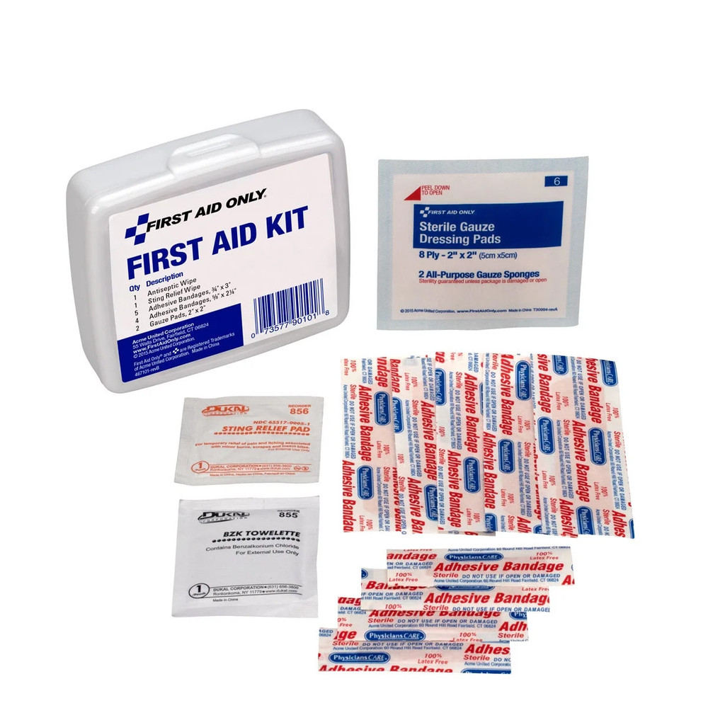 First Aid Only Personal First Aid Kit, Plastic Case, 13 Pc