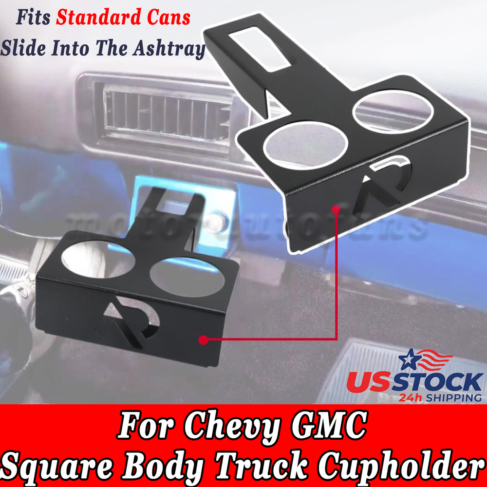 For 1973-87 Chevy GMC Square Body Cupholder Auto Column Shift Slide Into Ashtray