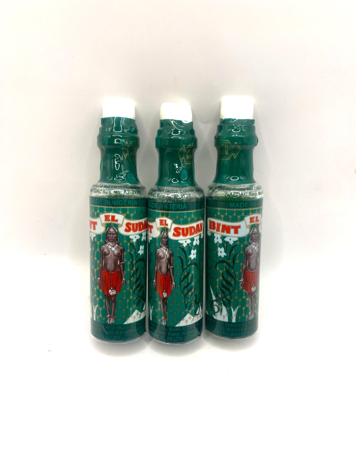 Bint El Sudan Original & Authentic Spiritual Perfume Oil, Green Sleeve. 12ml X 3