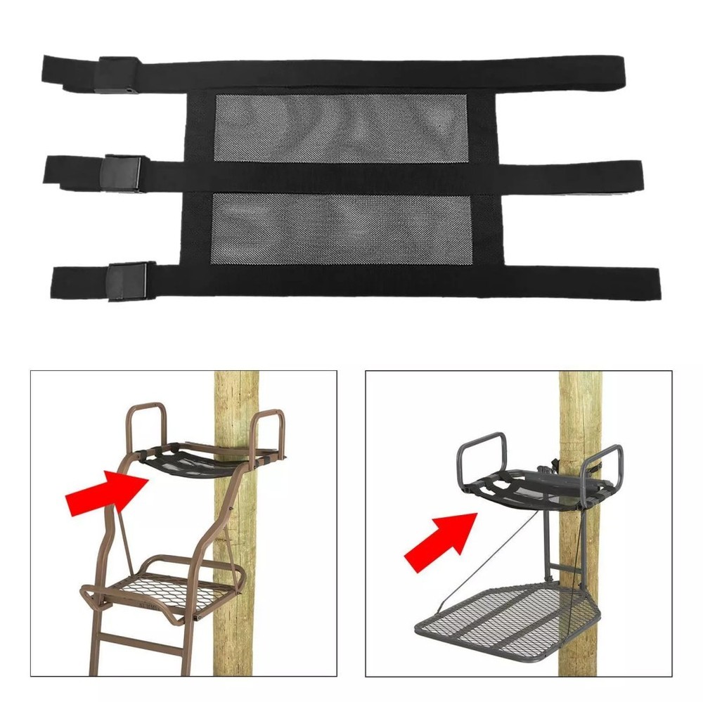 Universal Fitting Tree Stand Seat Replacement, Ladder Stand Seat, Adjustable for