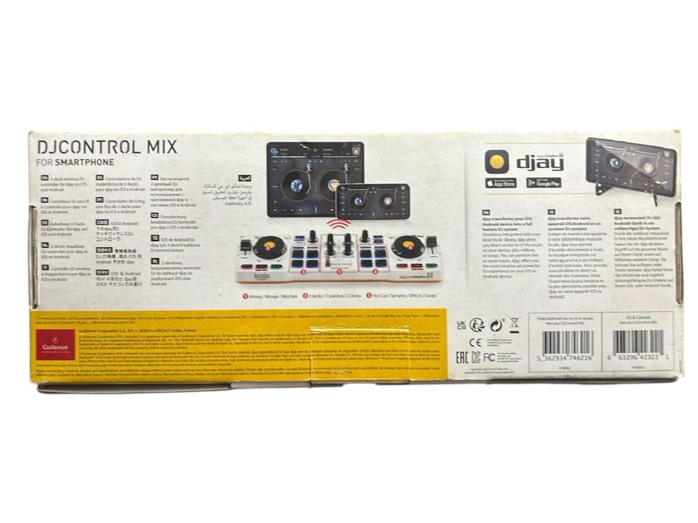 Hercules DJControl Mix DJ Software Controller with Algoriddim Djay App
