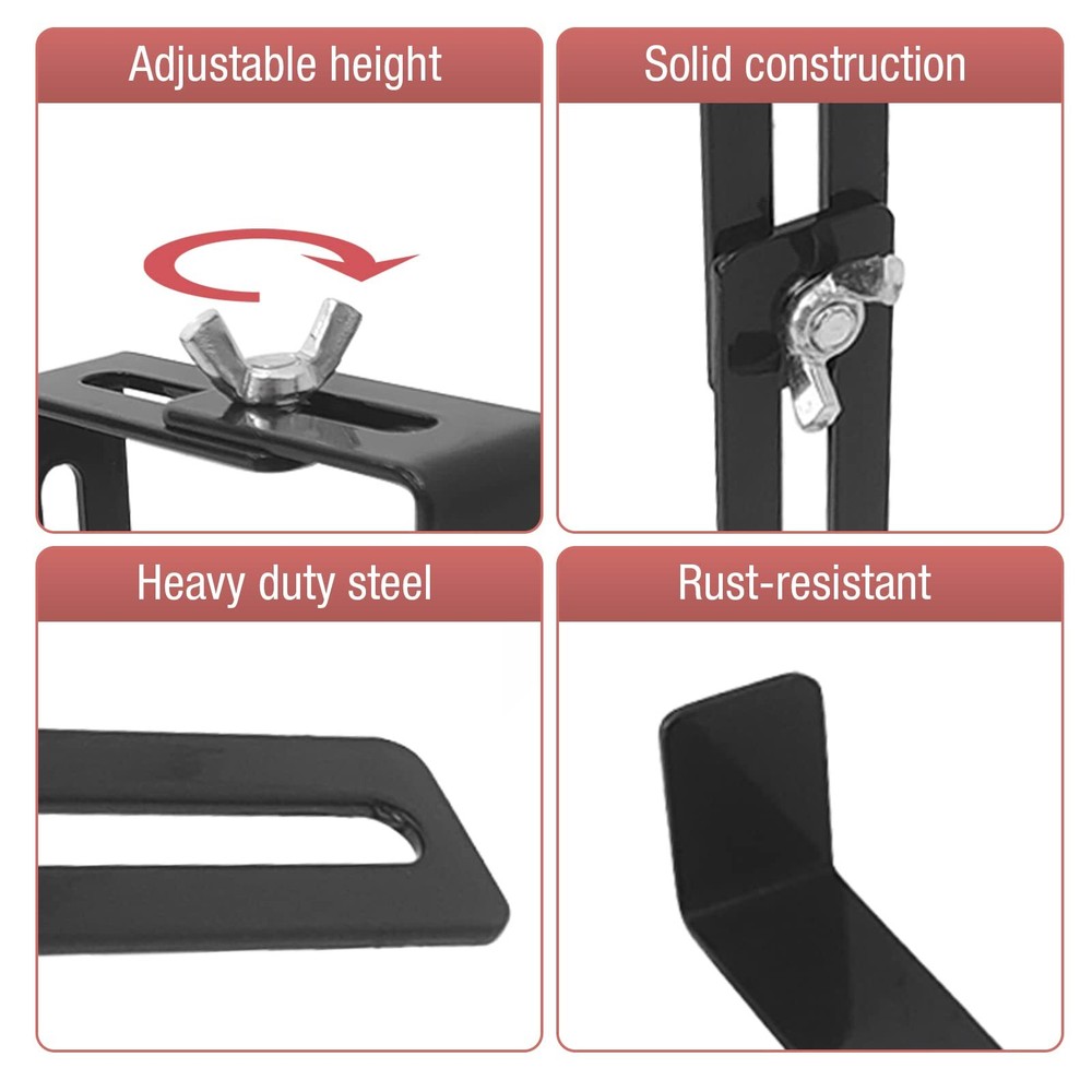 Adjustable Planter Box Brackets Flower Holder Hanger Wall Hook Window Planters