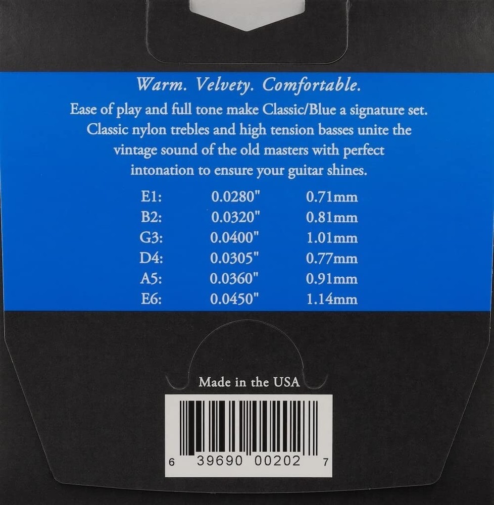 Augustine Blue High Tension Classical Guitar Strings (AUGBLUSET)