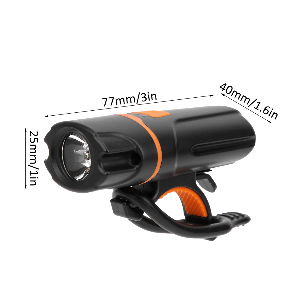 Bike Integrated Headlight Tail Light USB Chargeable High Brightness 6 Mode