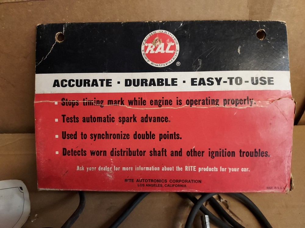 Vintage “All Pro” Rac Power Timing Light **UNTESTED**