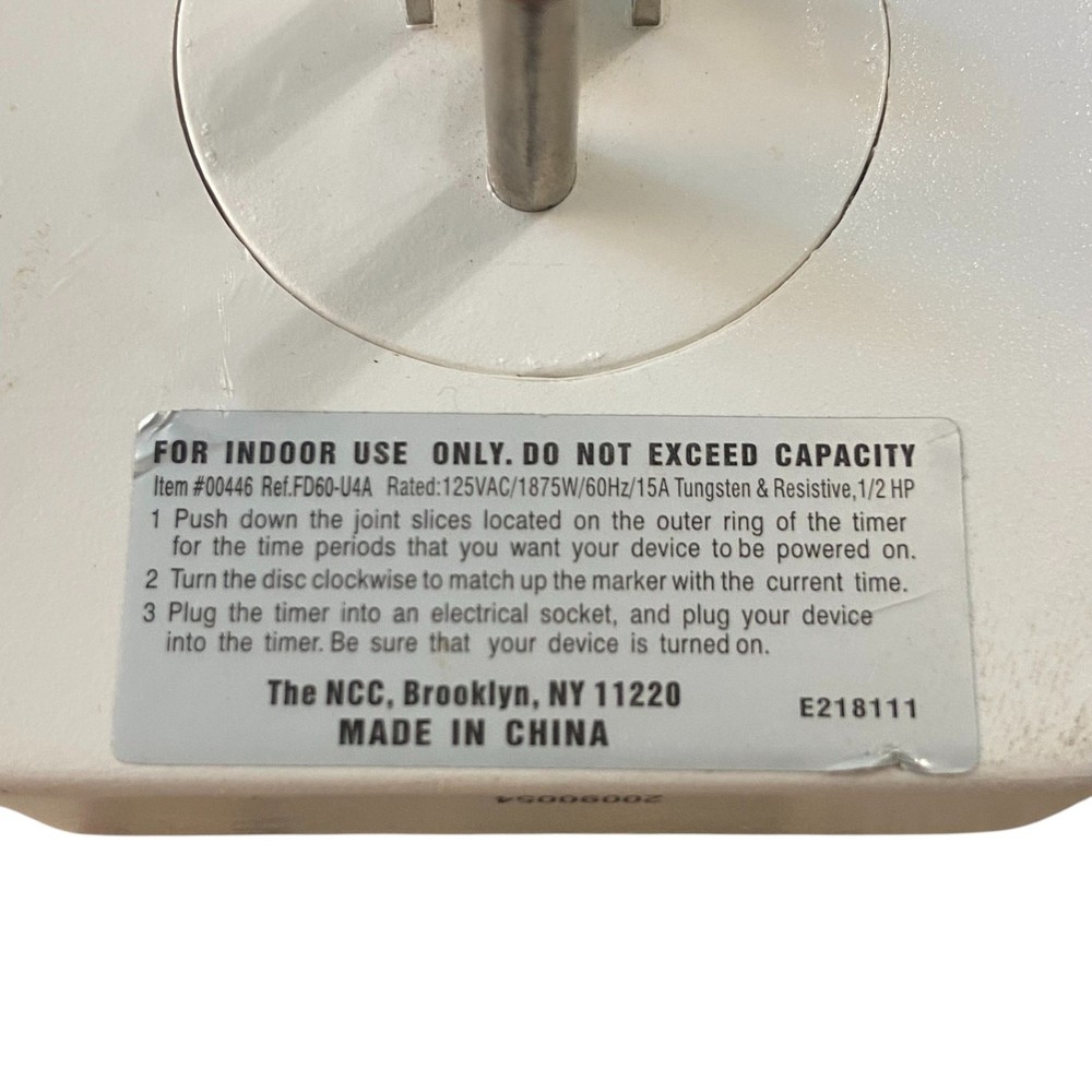 Clock Operated Switch Model FD60-U4A 24 Hour Outlet Timer OEM Original Wireless