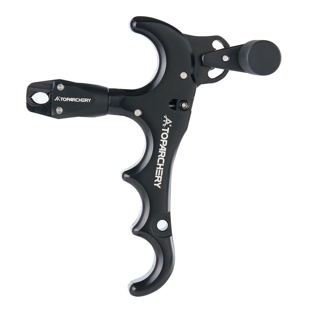 Adjustable 4-Finger Archery Compound Bow Release Can Rotate 360° Thumb Release