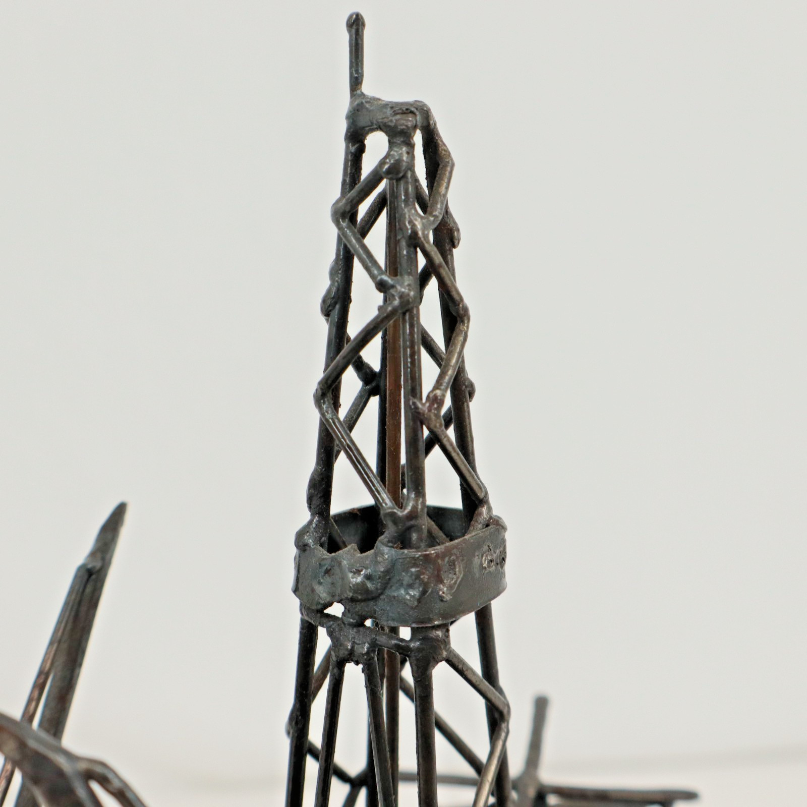 1975 Carl Andersen Deep Sea Saga Oil Rig Model, Norway, Bronze/Wood