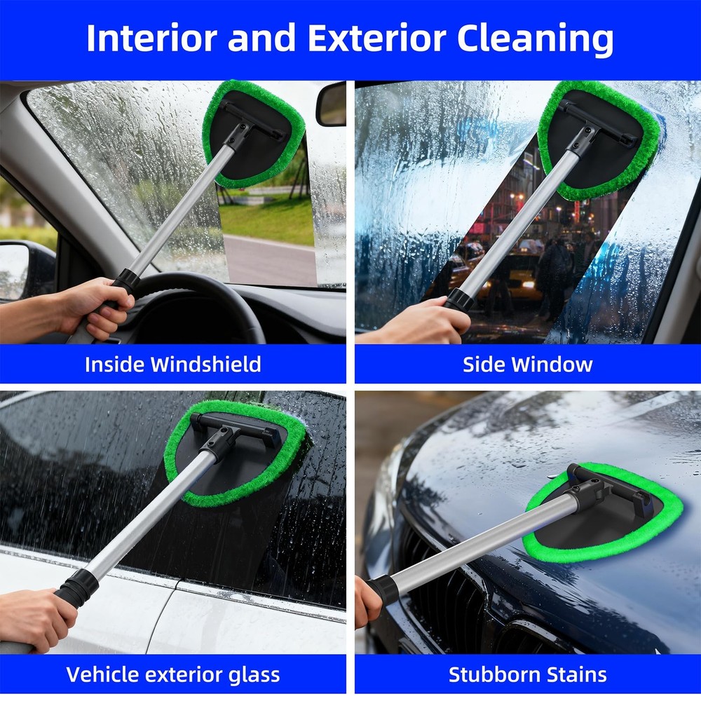 desin Windshield Cleaning Tool, Car Window Cleaner Green