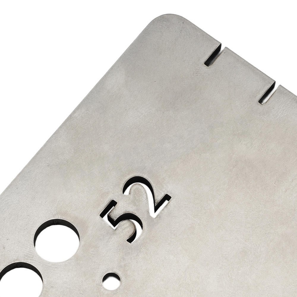 For Guitar String Through Drilling and Fitting Ferrules Drilling Guide Template