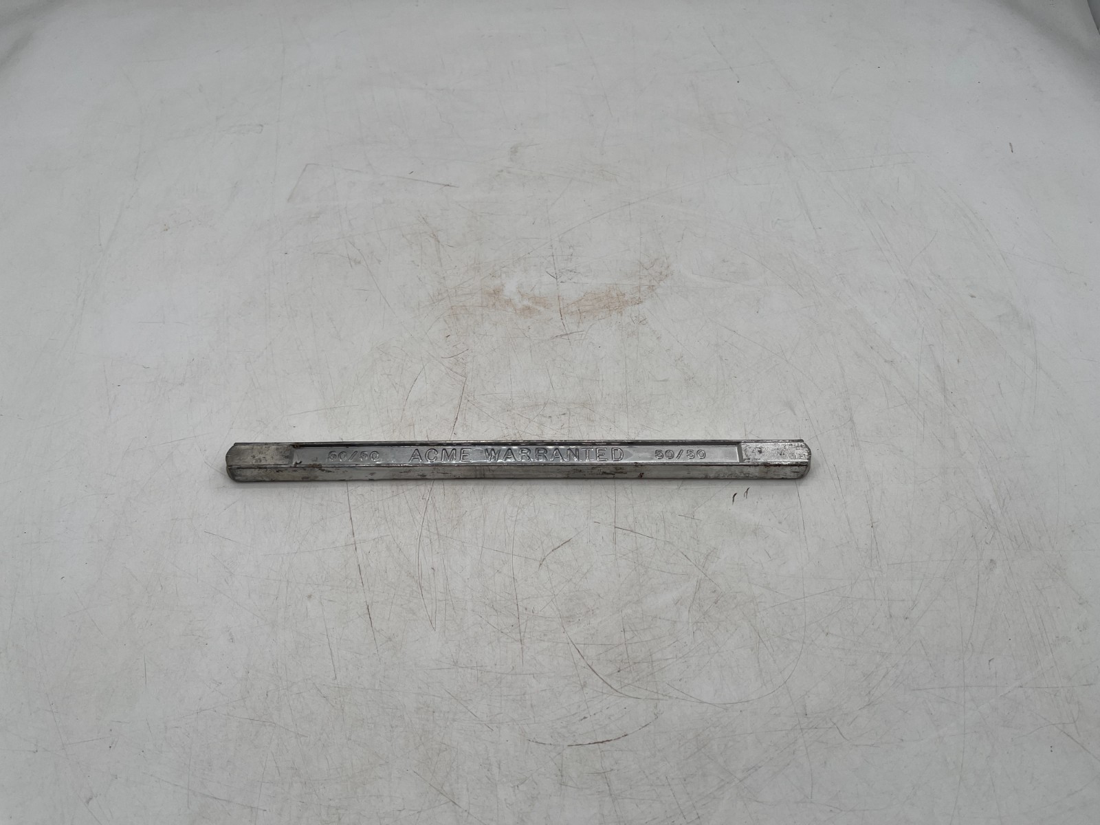 50/50 Solder Stick Bar 50% tin / 50% Lead Acme Warranted NOS
