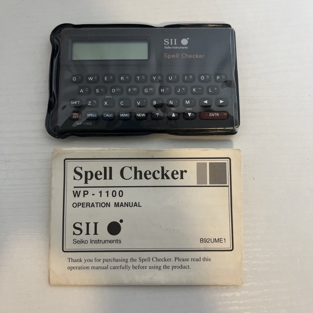 Seiko Instruments SII Spell Checker WP 1100 1988