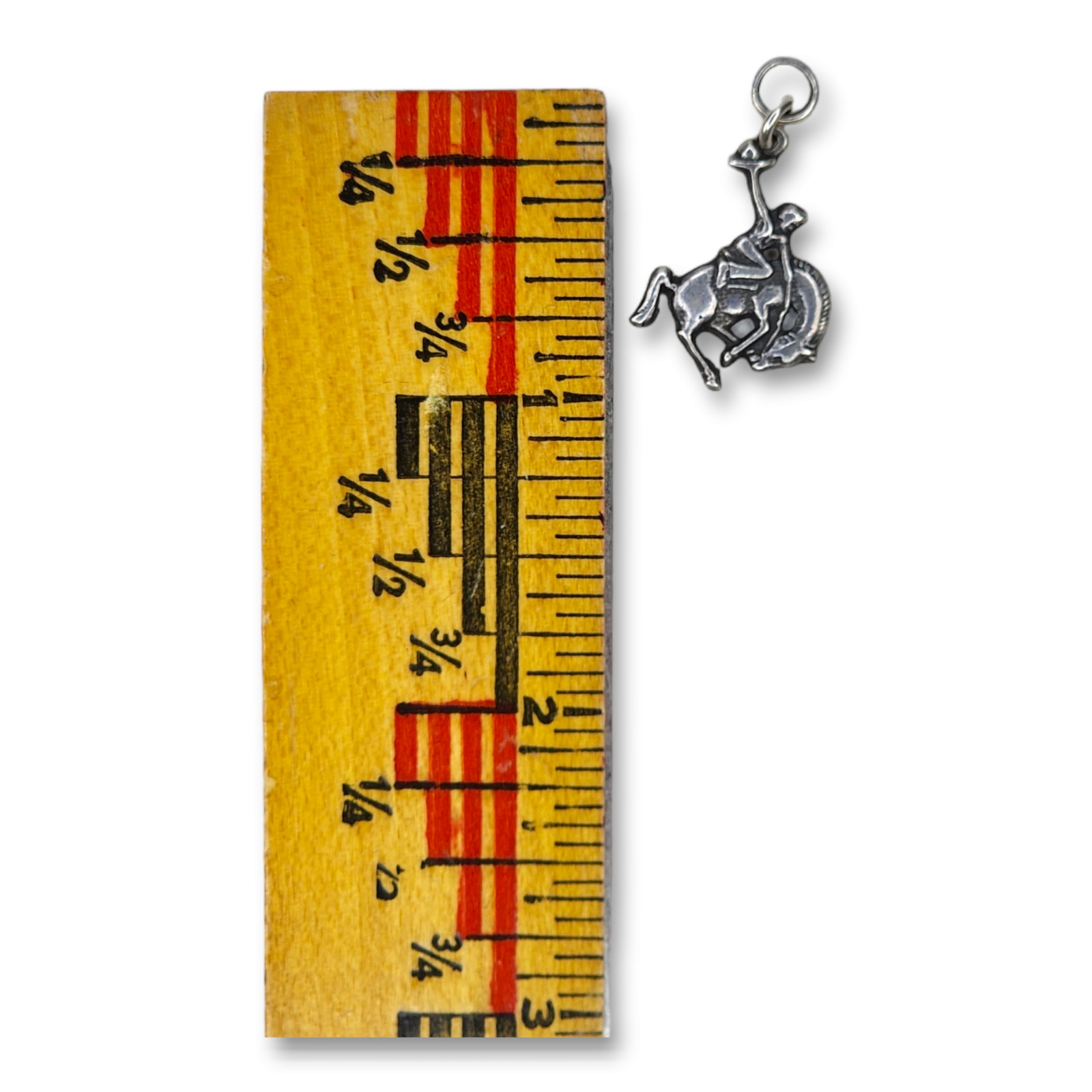 Vintage Southwestern Sterling Silver 925 Bucking Bronco Cowboy Charm