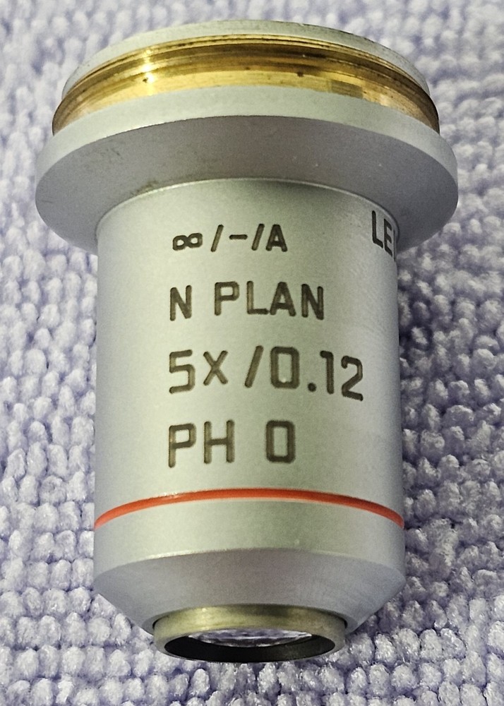 Leica 506090 N Plan 5x/0.12 PH 0 ∞/-/A Phase Contrast Microscope Objective