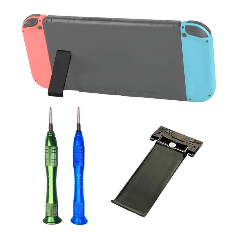 3IN1 Back Bracket Kickstand Stand Holder w/Screw For Nintendo Switch Replacement