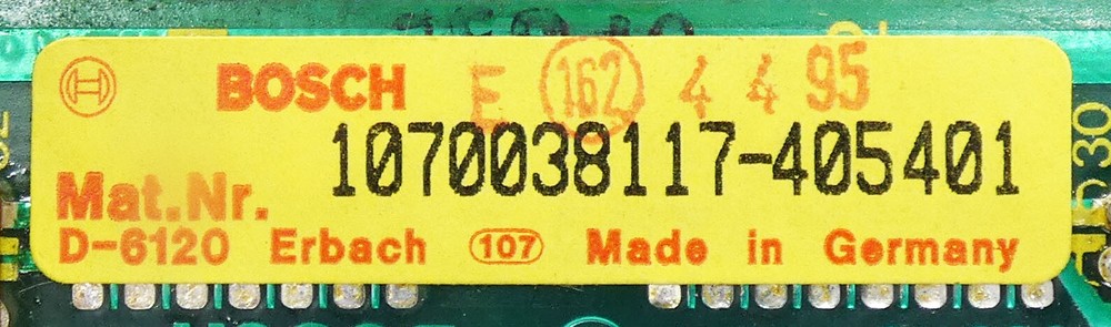 Bosch ZE400 1070038117-405401 Controller -used-