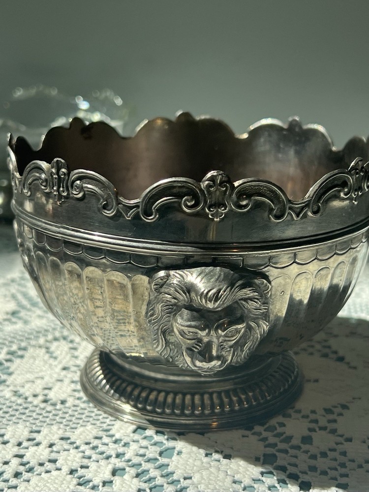 Lot of 3, Silver-plate Candy Dish / Bowls snacks treats, trinkets - D3