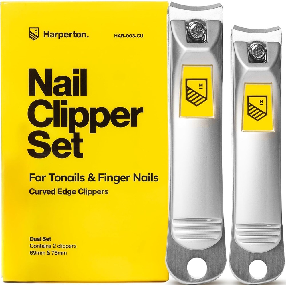 Ultra Sharp Nail Clippers Set - 2 Pack, Silver