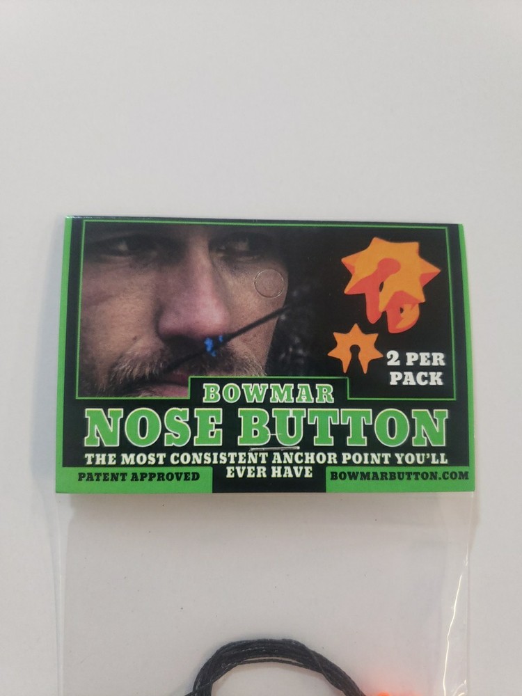 Bowmar Archery Nose Button 2 Piece Orange
