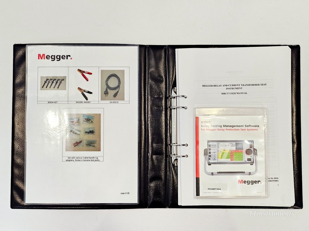 Calibrated Megger MRCT Relay & Current Transformer Test Set with Screen & Access