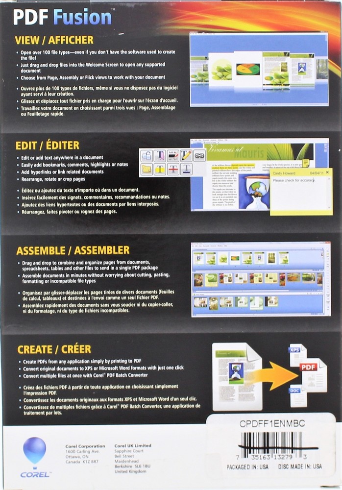 Corel PDF Fusion Software